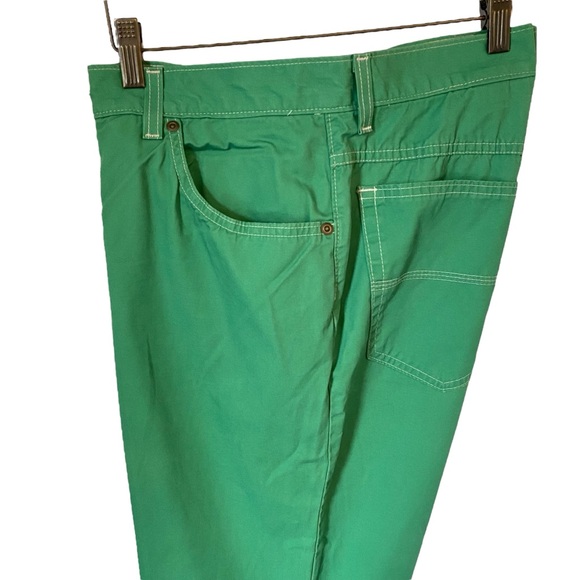 Bills Khakis 5 Pocket Twill Pants 32 x 31 Green Straight Fit Cotton Made In USA - Picture 9 of 9